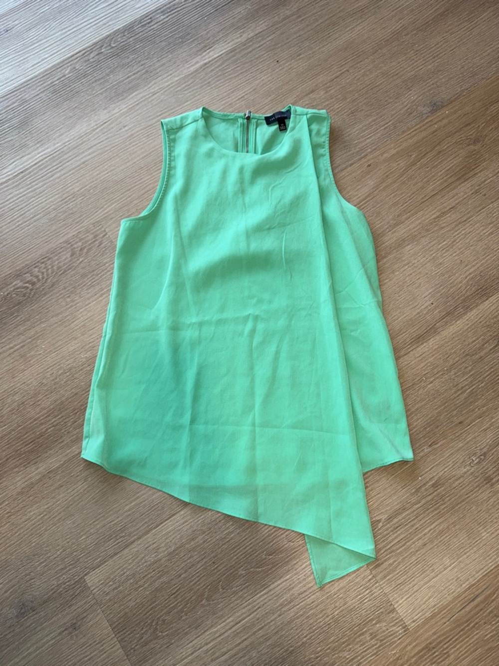 THE LIMITED Asymmetrical Sleeveless Business Casual Chiffon Style Dressy Top